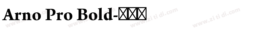 Arno Pro Bold字体转换